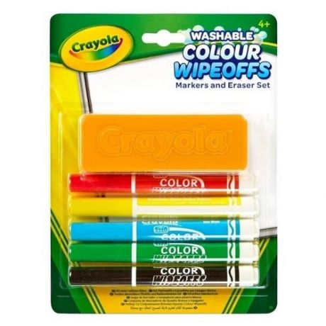 Crayola Фломастеры стираемые с губкой 5 шт. (98-9302)