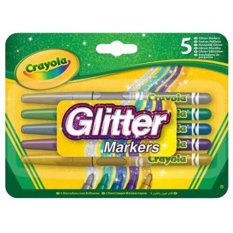 Crayola Фломастеры блестящие 5 шт. (58-8645)