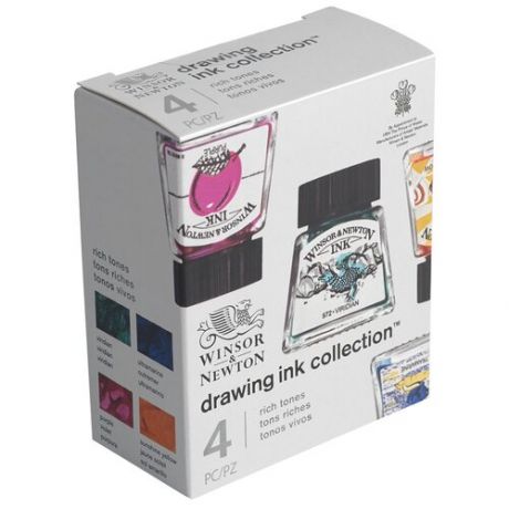 Winsor & Newton Тушь художественная (1090104), 14 мл, 4 цв.