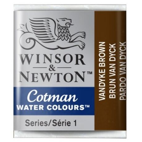 Winsor & Newton Акварель Cotman малая кювета 3 шт, 3 цв., ivory black