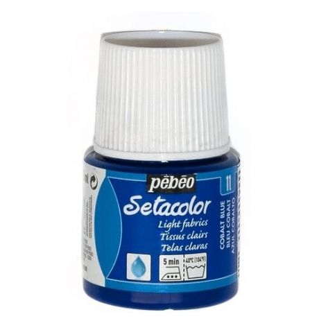 Pebeo Краска для светлых тканей Setacolor, 45 мл, 30 бирюзовый