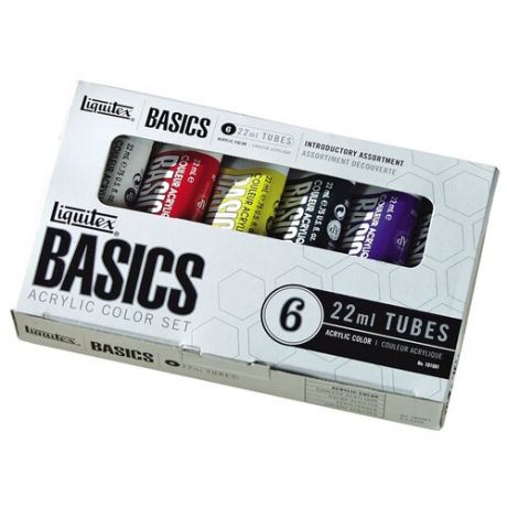 Краски акриловые Liquitex "Basics" 06цв., 22 мл/туба, картонная коробка (арт. 317962)