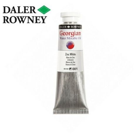 Масляные Daler Rowney Краска масляная водорастворимая Daler-Rowney GEORGIAN 37мл, 001 Белила цинковые