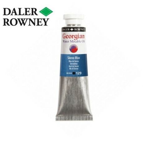 Масляные Daler Rowney Краска масляная водорастворимая Daler-Rowney GEORGIAN 37мл, 129 Синий севрский фарфор