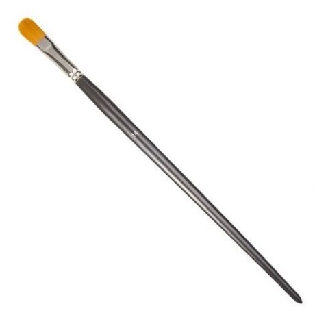 Кисть BRAUBERG Classic №14, синтетика жесткая, овальная, длинная ручка черный