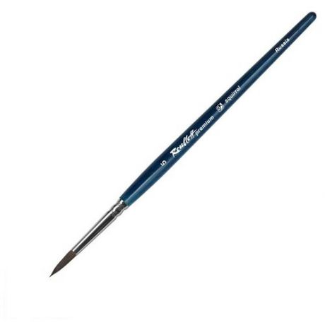 Кисть белка №9 круглая удлиненная Roubloff premium ручка синяя короткая