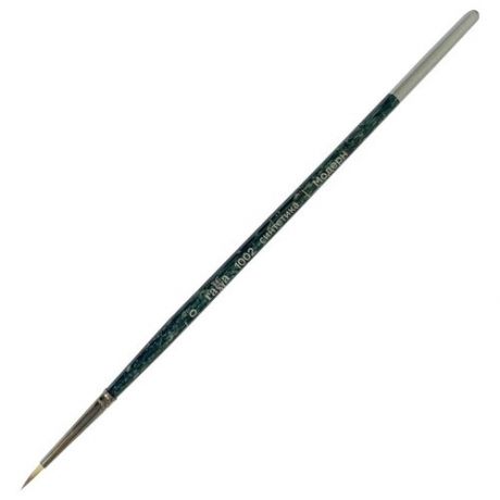 Набор кистей ГАММА Модерн синтетика №0, круглая, короткая ручка, 6 шт. черный