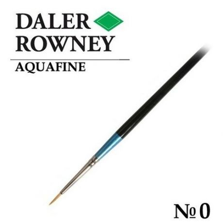 Кисть Daler Rowney Кисть синтетика круглая №0 короткая ручка AQUAFINE Daler-Rowney