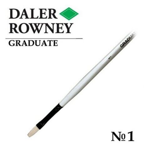 Кисть Daler Rowney Кисть щетина овальная №1 длинная ручка GRADUATE Daler-Rowney