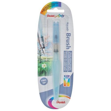 Кисть Pentel Aquash Brush, синтетика, круглая, с короткой ручкой, тонкая