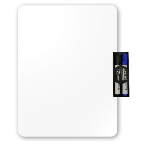 Магнитная маркерная доска Doski4you средняя на холодильник для рисования записей заметок + маркеры/ whiteboard
