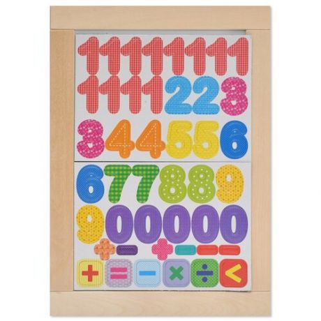 Доска для рисования детская Десятое королевство Веселые цифры (02699) натуральный