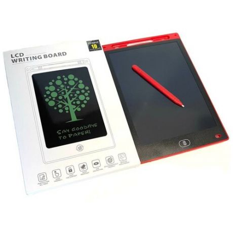 Графический планшет для заметок и рисования LCD 10" (25,4см) , красный
