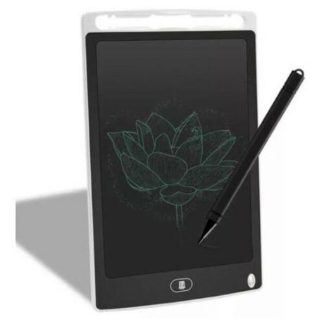 WellyWell Графический планшет с экраном для заметок и рисования Goodly Writing Tablet, интерактивный, сенсорный с LCD дисплеем, 8.5 дюймов, белый