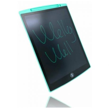 WellyWell Графический планшет для рисования с LCD экраном 12" , бирюзовый