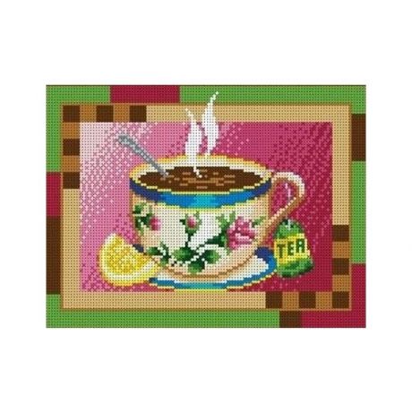 Чашка чая Рисунок на ткани 19х25 Каролинка ткбл 4017