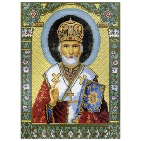 Икона Святой Николай Чудотворец Рисунок на канве 37/49 37х49 (29х40) Матренин Посад 540