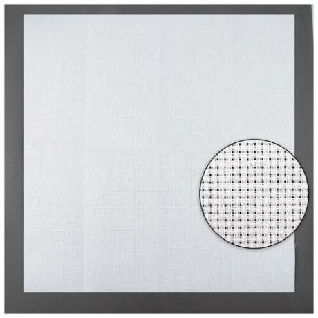 Gamma Канва для вышивания, №14, 50 × 50 см, цвет белый