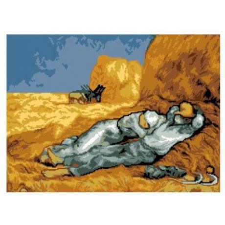 200119 Канва с рисунком ГК (Полуденный отдых, худ. Винсент ван Гог) 40х50