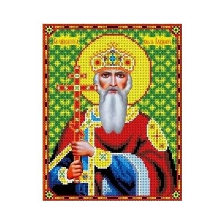 Святой Владимир Рисунок на ткани 18,5х24 Каролинка ткби 4066
