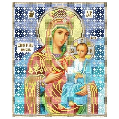 Богородица Иверская Рисунок на ткани 19х23 Каролинка ткби 4022