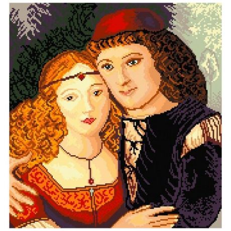 Любовь Ромео и Джульеты Рисунок на канве 41/41 41х41 (30х32) Матренин Посад 1836