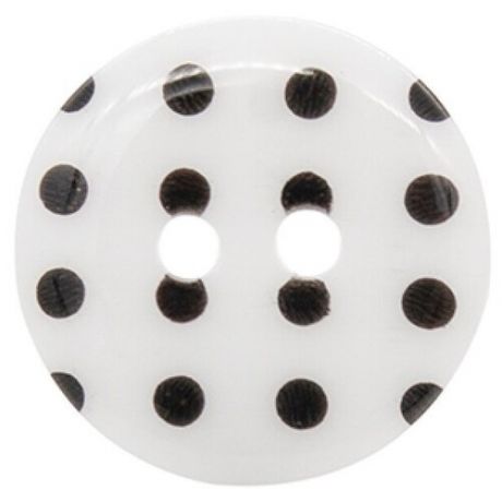 Набор пуговиц Magic Buttons Горошек Q7125-FSS 36L 23 мм, 36 шт. черно-белый