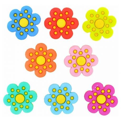 Пуговицы декоративные Polka Dot Flowers