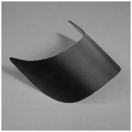 Пластиковый козырек для кепки гнутый "LD-225" (70х175х60 мм) черный / Фурнитура козырек для бейсболки / Вставка козырек для кепки / 20 штук