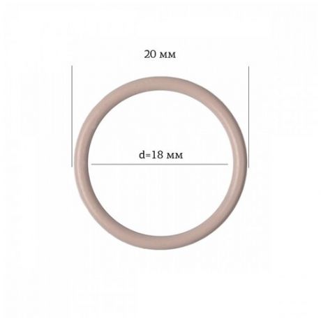 Кольцо для бюстгальтера металл ARTA. F.2976 Ø17,8мм, цв.168 серебристый пион, уп.50шт