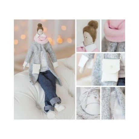 Интерьерная кукла «Бритни», набор для шитья, 18.9 × 22.5 × 2.5 см Арт Узор Китай