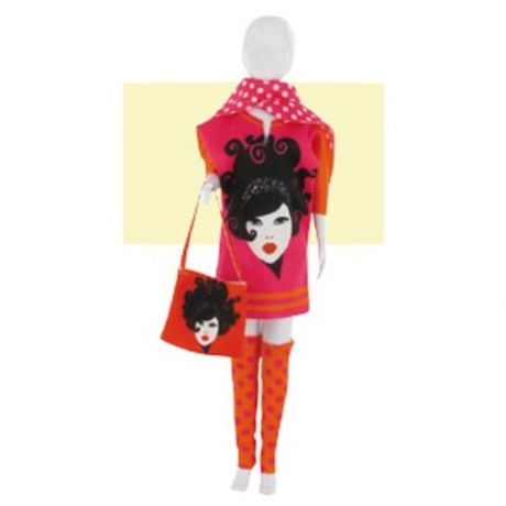 Набор для шитья «Одежда для кукол Sally Girl Pink №1», DressYourDoll