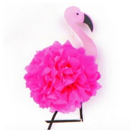 Набор для создания подвески из фетра и бумаги «Розовый фламинго»