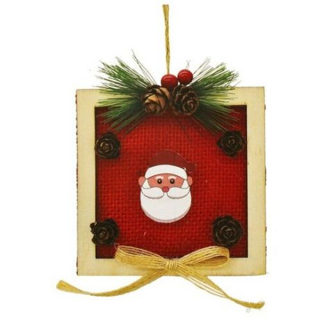 Набор для творчества - создай ёлочное украшение «Дед Мороз в квадрате