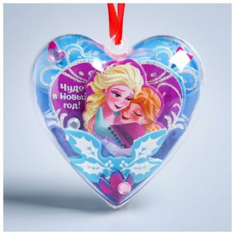 Disney Новогодний ёлочный шар "Волшебства!" Холодное сердце с 3D аппликацией