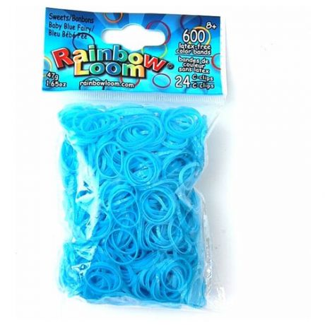 Резинки для плетения браслетов Rainbow Loom Светло- голубые Леденцы, Sweets Baby Blue (B0113)