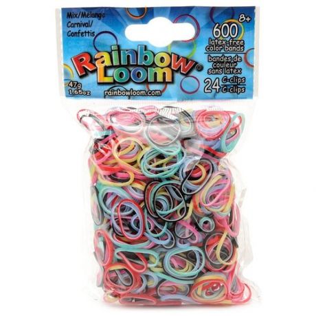 Резинки для плетения браслетов Rainbow Loom Резинки Карнавал Микс, Carnival Mix (B0166)
