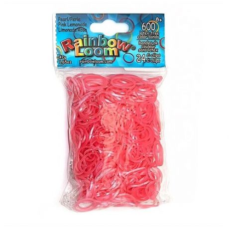 Резинки для плетения браслетов Rainbow Loom Розовый Лимонад Перламутр, Pearl Pink Lemonade (B0142)
