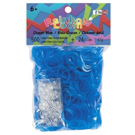 Резинки для плетения браслетов Rainbow Loom Голубой Ocean Blue (B0061)