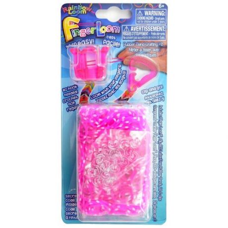 Набор для плетения браслетов из резинок Rainbow Loom Фингер Лум – Розовый (R0039B)