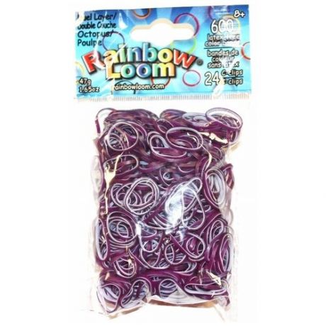 Резинки для плетения браслетов Rainbow Loom Осьминог Перламутр, Octopus Pearl (B0183)