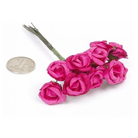 Цветы для скрапбукинга (цвет: розовый), арт. MG- FA72-11