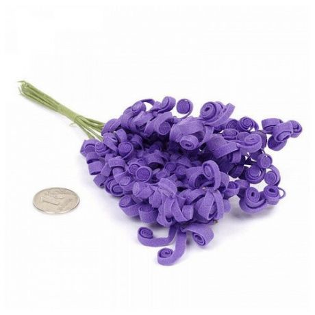 Цветы для скрапбукинга (цвет: фиолетовый)
