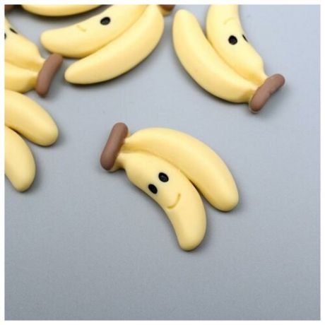 Арт Узор Декор для творчества пластик "Бананы с глазками" набор 12 шт микс 2,7х1,6 см