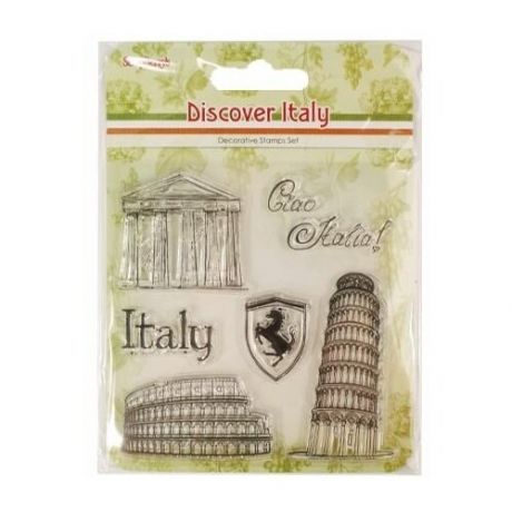 Набор штампов 10,5*10,5см Итальянские каникулы. Италия (англ SCB4904013b