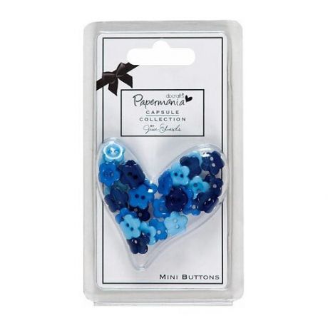 Набор мини-пуговиц Цветы Burleigh Blue 30 шт