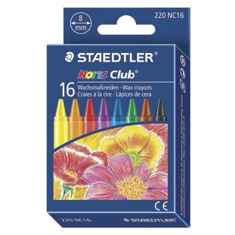 Staedtler Восковые мелки Noris Club, 16 цветов