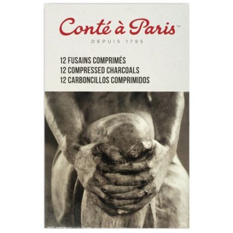 Conte a Paris Набор прессованного угля, 12 шт