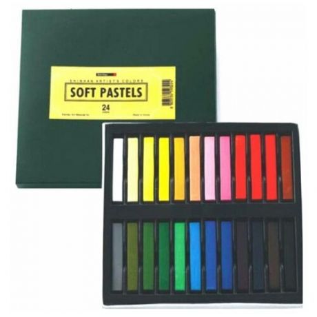 Набор сухой пастели ShinHanart "Soft Pastel" 24 цв, в картонной упаковке