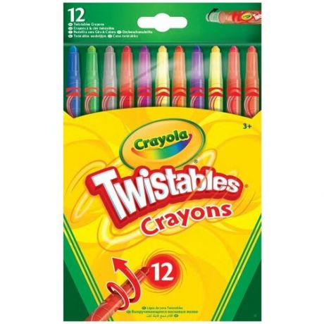 12 выкручивающихся восковых мелков Crayola